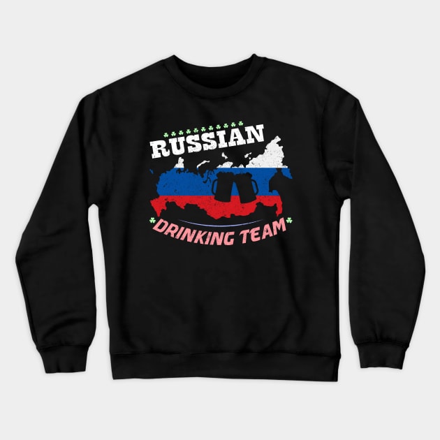 Russian Drinking Team - National Pride Crewneck Sweatshirt by ozalshirts